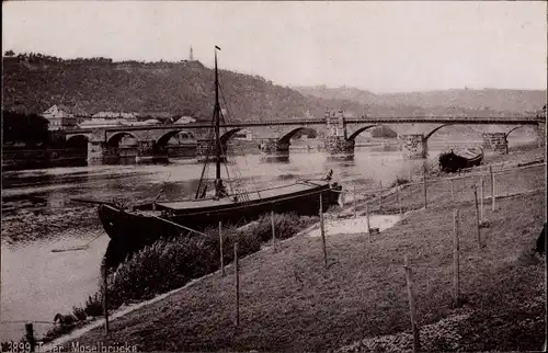 Ak Trier an der Mosel, Moselbrücke