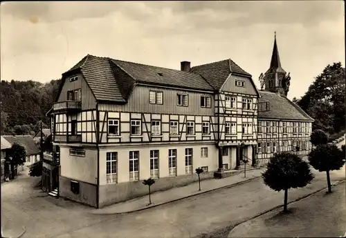 Ak Güntersberge Harzgerode am Harz, Handwerker Erholungsheim, Fachwerkhaus