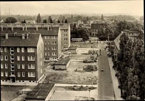 Ak Sandersdorf Brehna in Sachsen Anhalt, Blick auf die Feldstraße, Wohngegend