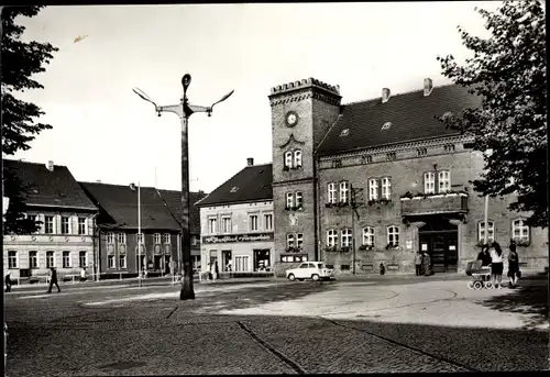 Ak Zörbig in Anhalt, Rathausplatz