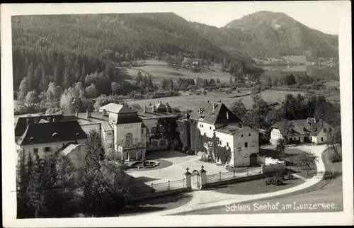 Ak Lunz am See Niederösterreich, Schloss Seehof am Lunzer See