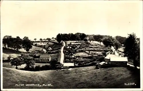 Ak Flint Mountain Wales, Gesamtansicht