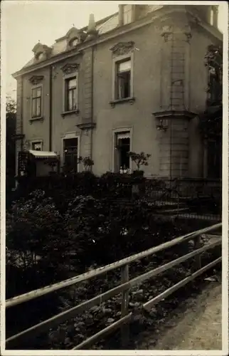 Foto Ak Aue im Erzgebirge Sachsen, Blick auf Villa