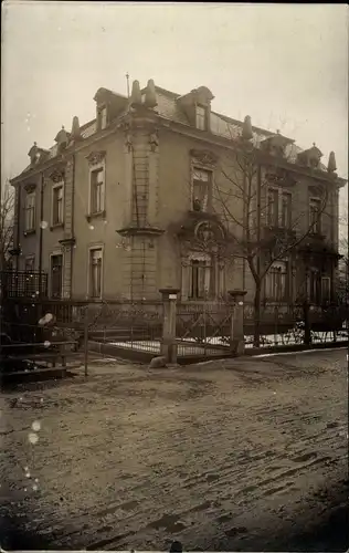 Foto Ak Aue im Erzgebirge Sachsen, Blick auf Villa