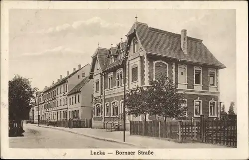 Ak Lucka im Kreis Altenburger Land, Bornaer Straße
