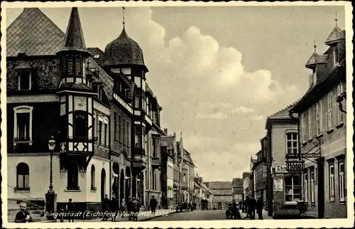 Ak Dingelstädt im Eichsfeld Thüringen, Wilhelmstraße, Hotel