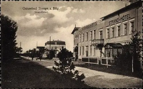 Ak Ostseebad Breege auf der Insel Rügen, Strandhotel