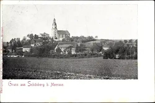 Ak Schönberg in Sachsen, Teilansicht