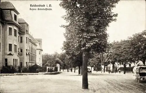 Ak Reichenbach im Vogtland, Äußere Bahnhofstraße