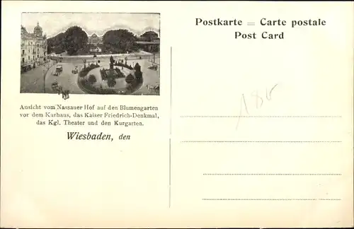 Ak Wiesbaden in Hessen, Frühjahrsparade Sr. Maj. des Kaisers auf dem Kaiser Friedrich-Platz