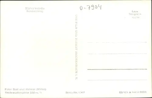 Ak Elsterwerda in Brandenburg, Straßenpartie Rotdornweg
