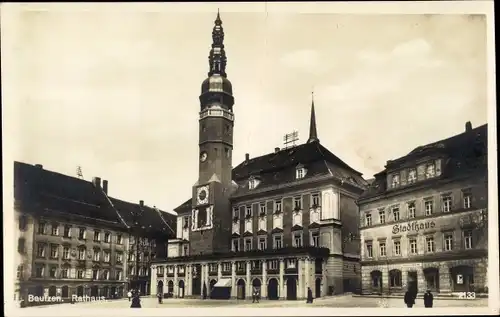 Ak Bautzen in der Oberlausitz, Rathaus, Außenansicht