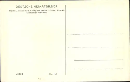 Ak Löbau in Sachsen, Alter Hof