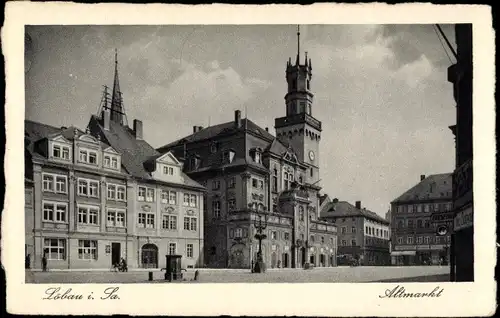 Ak Löbau in Sachsen, Altmarkt