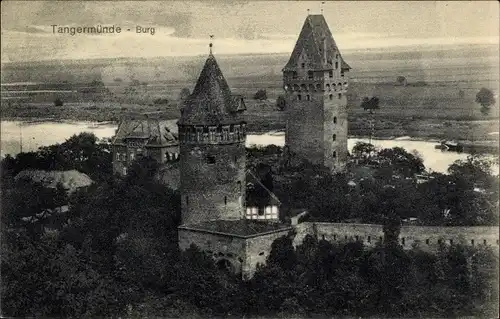 Ak Tangermünde an der Elbe, Burg