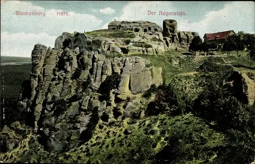 Ak Blankenburg am Harz, der Regenstein