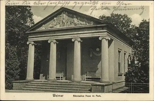 Ak Weimar in Thüringen, Römisches Haus im Park