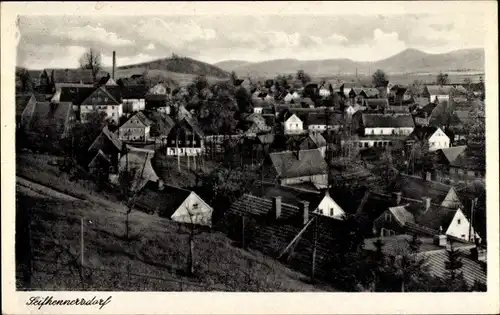 Ak Seifhennersdorf in Sachsen, Blick auf den Ort mit Lausche und Burgsberg