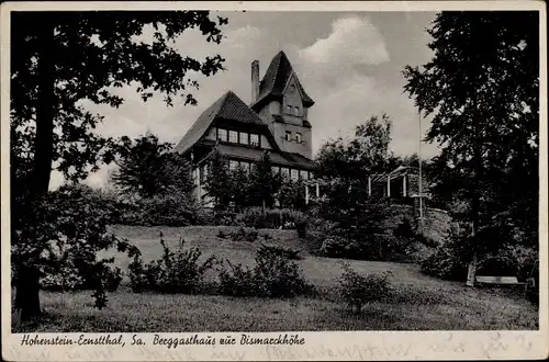 Ak Hohenstein Ernstthal in Sachsen, Berggasthaus zur Bismarckhöhe