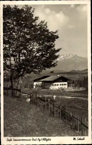 Ak Oy Mittelberg im Allgäu, Cafe Sonnenterrasse