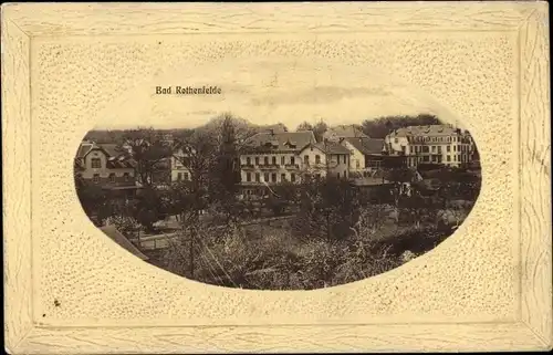 Präge Passepartout Ak Bad Rothenfelde am Teutoburger Wald, Blick auf den Ort