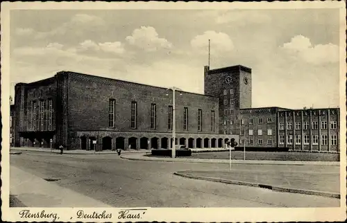 Ak Flensburg in Schleswig Holstein, Deutsches Haus