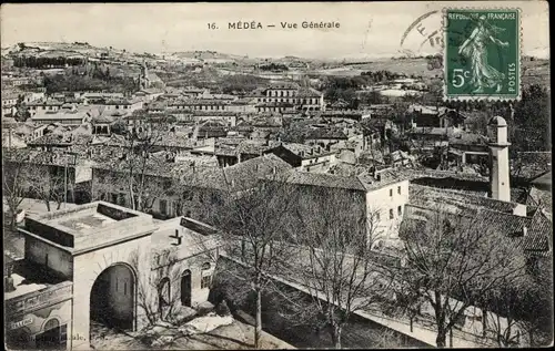 Ak Medea Algerien, Blick auf die Stadt