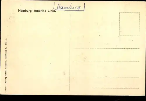 Ak Dampfschiff der HAPAG, Damensalon 1. Kajüte, Innenansicht