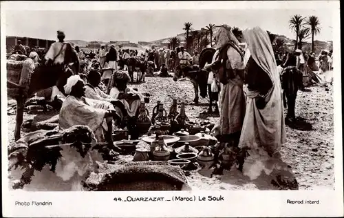 Ak Ouarzazate Marokko, Le Souk, Maghreb, Händler