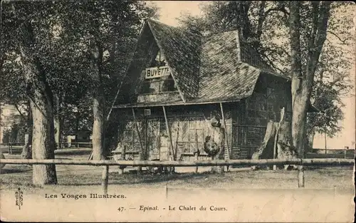 Ak Épinal Lothringen Vosges, Le Chalet du Cours