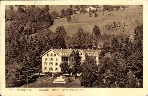 Ak Bussang Vosges, Grand Hotel des Sources, Berg