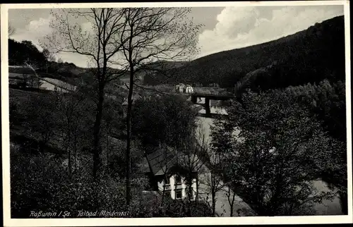 Ak Roßwein in Sachsen, Talbad Muldental