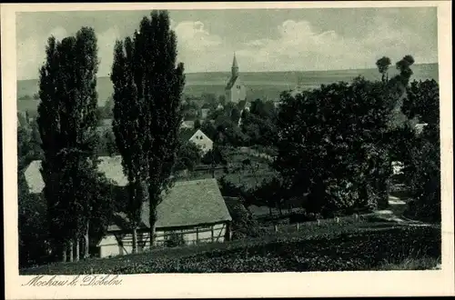 Ak Mochau Döbeln in Mittelsachsen, Panorama vom Ort