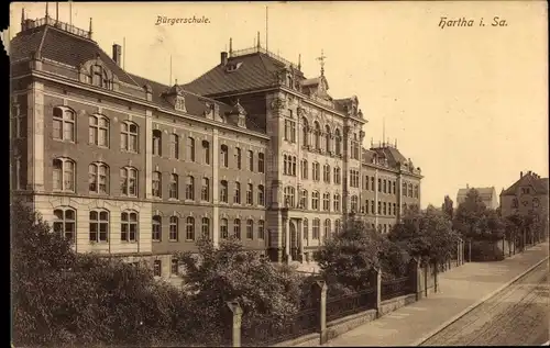 Ak Hartha in Sachsen, Bürgerschule