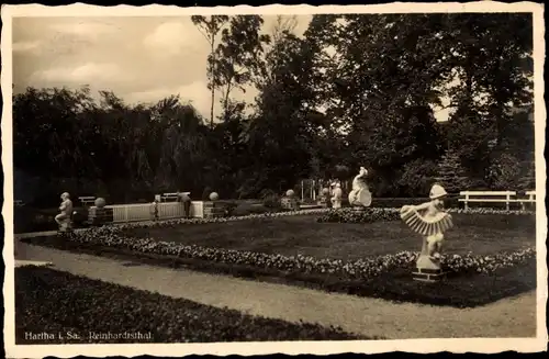 Ak Hartha in Sachsen, Reinhardisthal, Parkanlagen