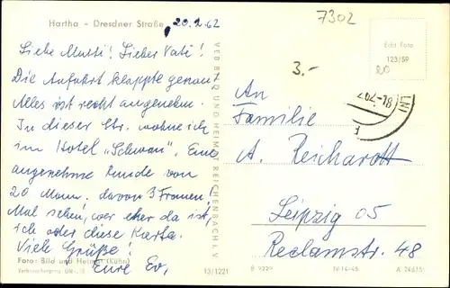 Ak Hartha in Sachsen, Dresdner Straße