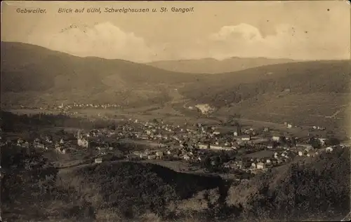 Ak Guebwiller Gebweiler Elsass Haut Rhin, Bühl, Schweighausen, St. Gangolf