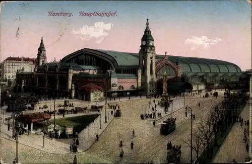 Ak Hamburg St. Georg, Hauptbahnhof