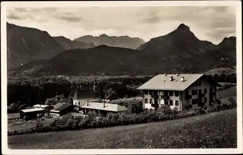 Ak Nonn Bad Reichenhall in Oberbayern, Alpenhotel Fuchs, Blick gegen Reiteralpe u. Müllnerhorn