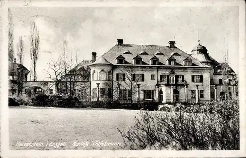 Ak Hartenstein im Erzgebirge Sachsen, Schloss Wolfsbrunn