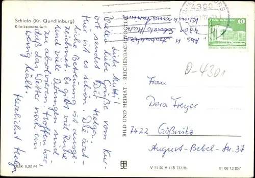 Ak Schielo Harzgerode am Harz, Kliniksanatorium