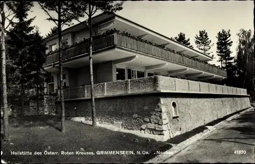 Ak Grimmenstein Niederösterreich, Heilstätte des Österr. Roten Kreuzes, Neubau