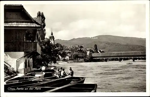 Ak Olten Kanton Solothurn, Partie an der Aare