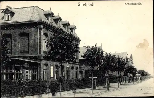 Ak Glückstadt an der Elbe, Christianstraße