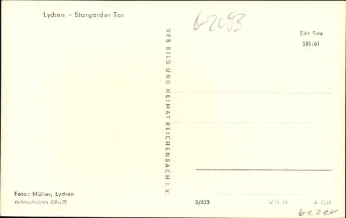 Ak Lychen in der Uckermark, Stargarder Tor, Kutsche