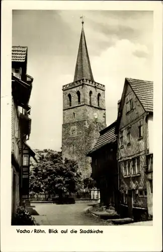 Ak Vacha in der Rhön Thüringen, Blick auf die Stadtkirche