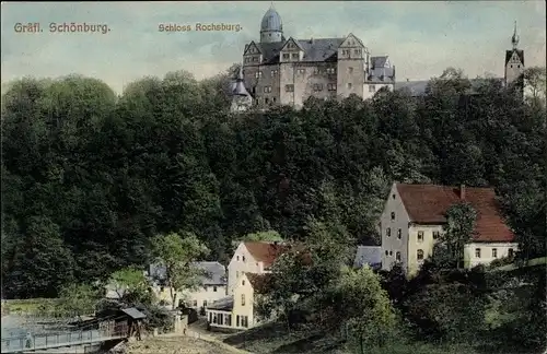 Ak Rochsburg Lunzenau in Sachsen, Gräfl. Schönburg Schloss Rochsburg