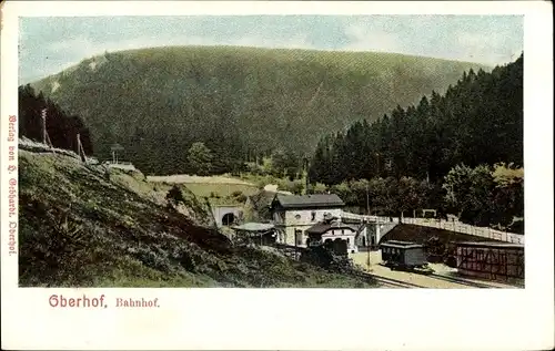 Ak Oberhof im Thüringer Wald, Bahnhof