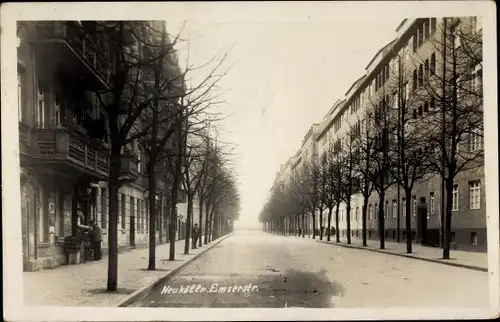 Foto Ak Berlin Neukölln, Partie in der Emserstraße