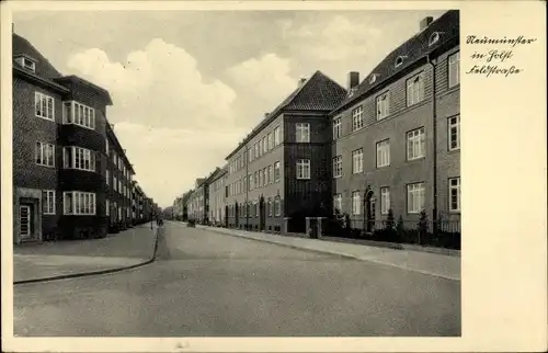 Ak Neumünster in Holstein, Partie in der Feldstraße